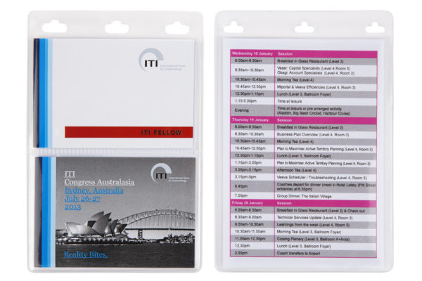 A6 Portrait Name Tag Holder - Triple pocket aca-185 - Image 2
