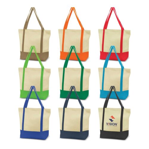 Reusable Two-Tone Tote Bag