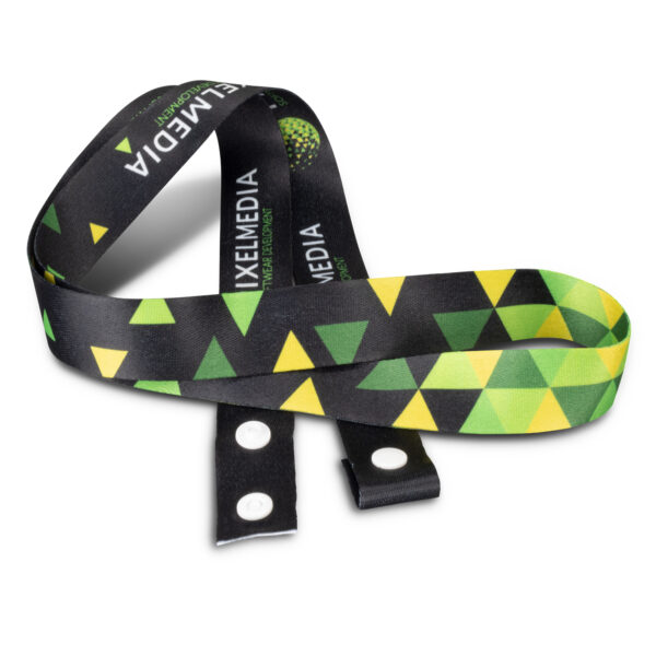 Custom Sublimated Lanyards with Full-Color Branding on Both Sides - Image 2